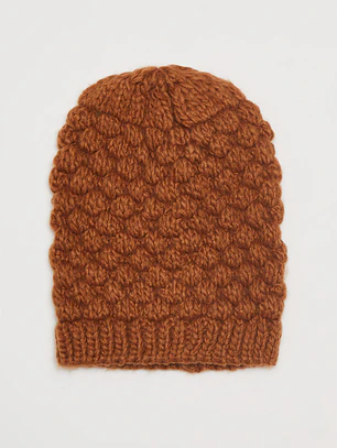 Gorro Textura Animal Mujer Café Familyshop