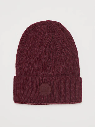 Gorro Trenza Mujer Burdeo Familyshop