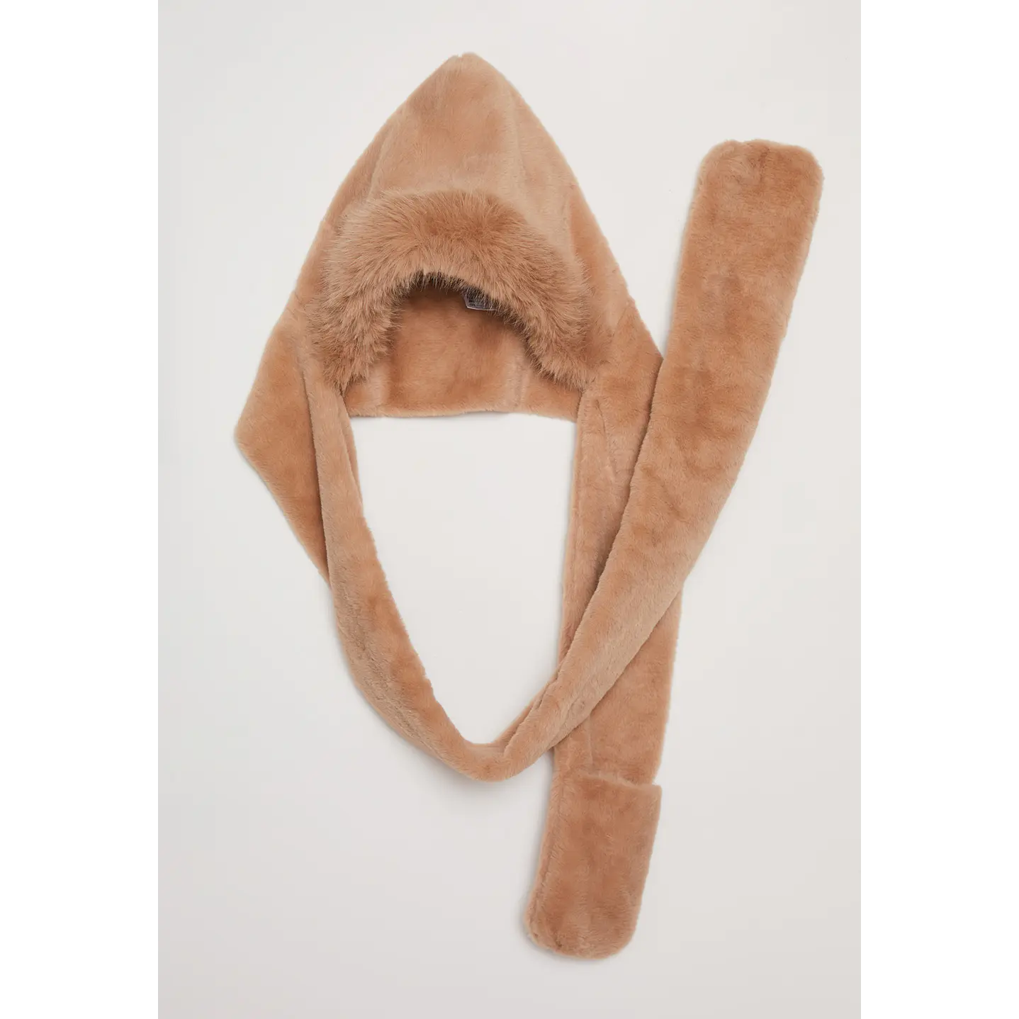 Gorro Peludo Mujer Beige Familyshop 1