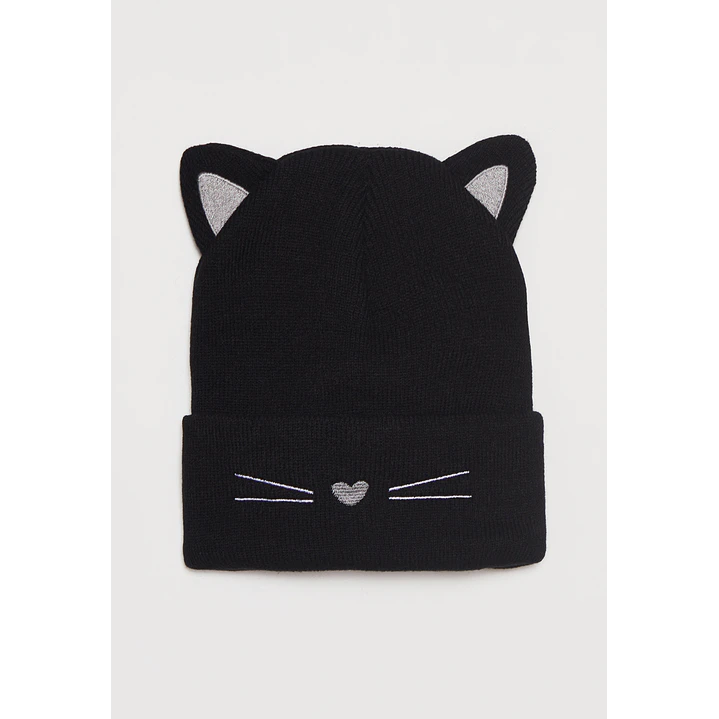 Gorro Gatitos Niña Negro Familyshop 1