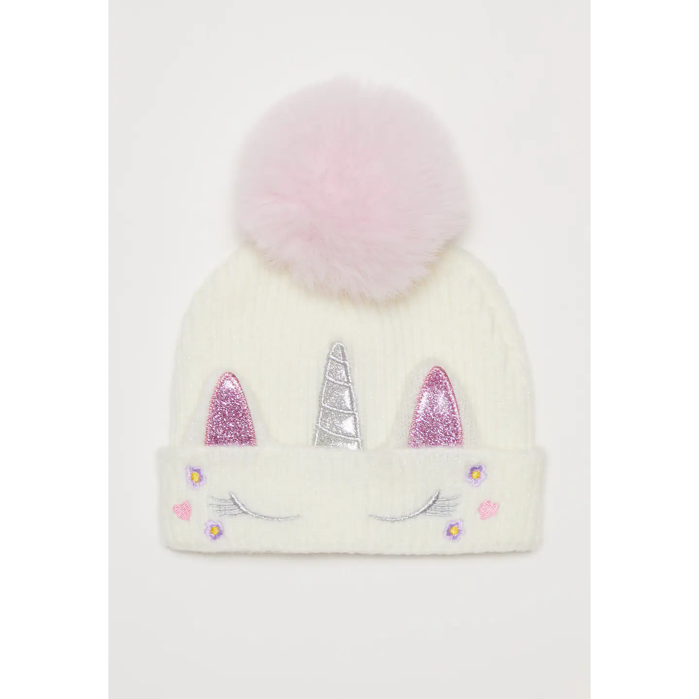 Gorro Unicornio Niña Blanco Familyshop 1