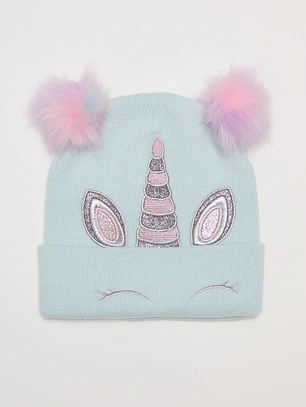 Gorro Unicornio Niña Aqua Familyshop