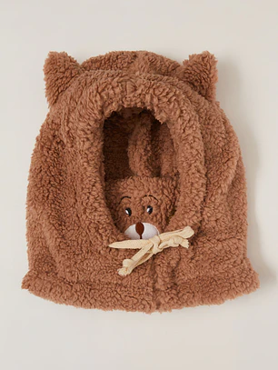 Gorro Pasamontaña Oso Unisex Beige Familyshop