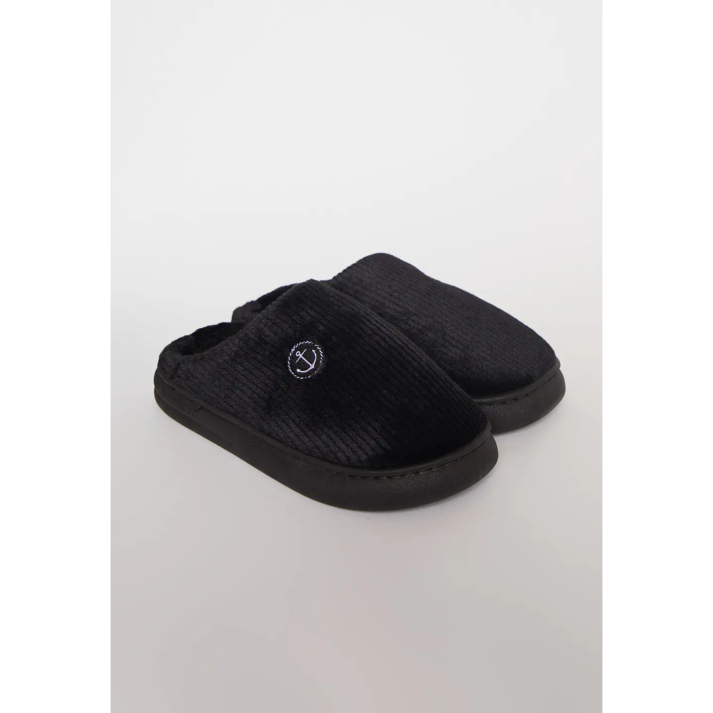Pantufla Acolchada  Hombre Negro Familyshop 1