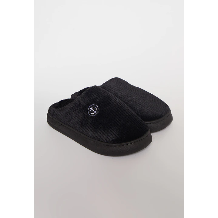 Pantufla Acolchada  Hombre Negro Familyshop 1