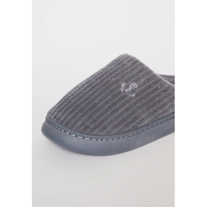Pantufla Acolchada Hombre Gris Familyshop 2