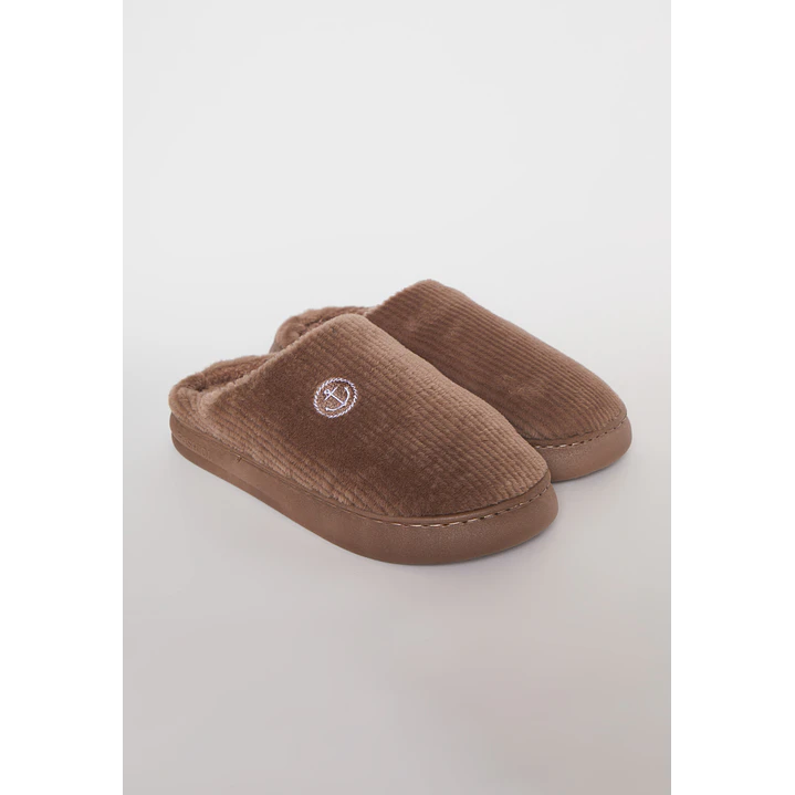 Pantufla Acolchada Hombre Café Familyshop 1