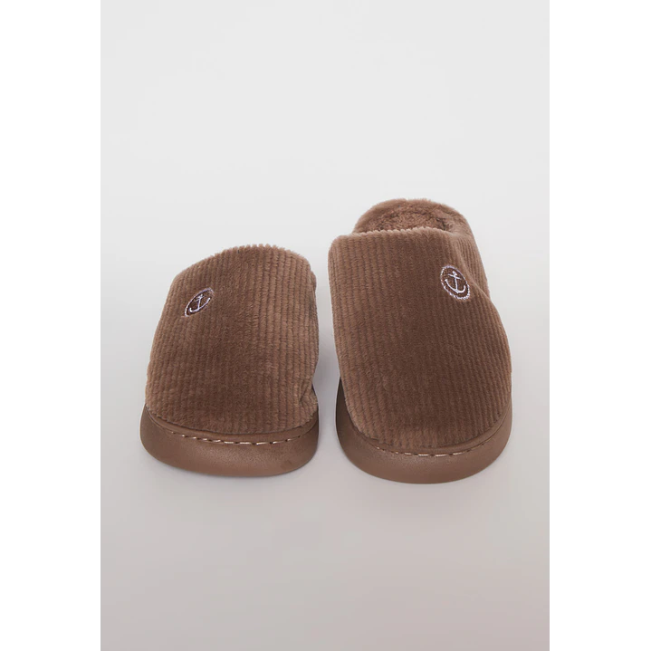Pantufla Acolchada Hombre Café Familyshop 3
