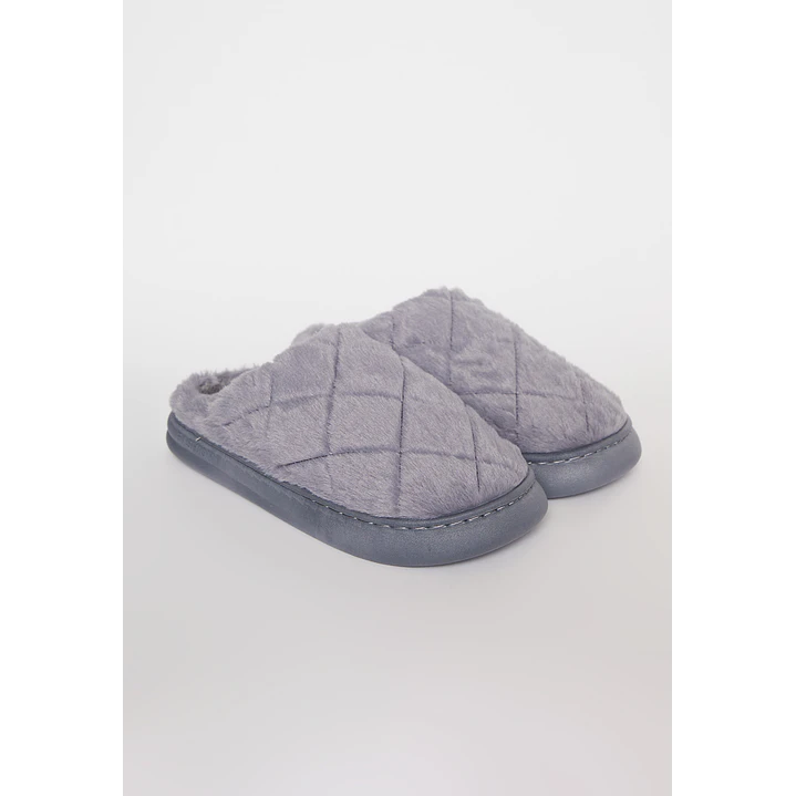 Pantufla Corderito Hombre Celeste Familyshop 1