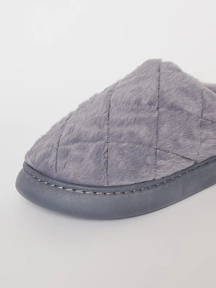 Pantufla Corderito Hombre Celeste Familyshop