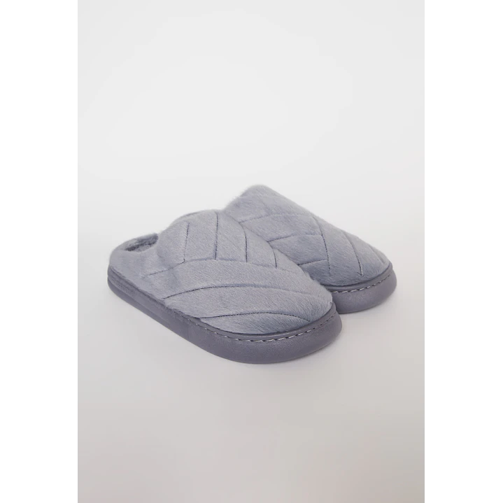 Pantufla Corderito Hombre Celeste Familyshop 1