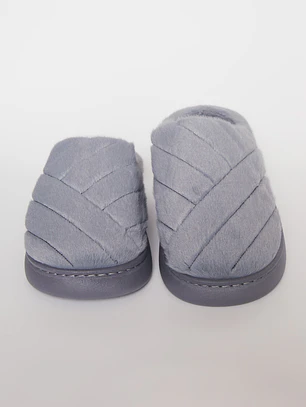 Pantufla Corderito Hombre Celeste Familyshop