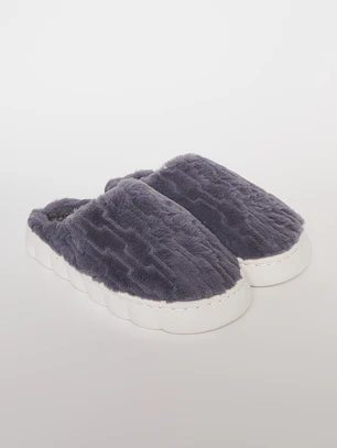 Pantufla Mujer Gris Familyshop