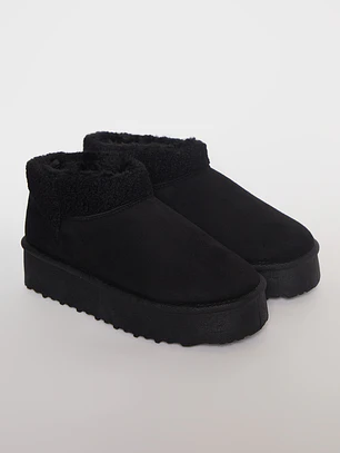 Bota Media Chip Mujer Negro Familyshop
