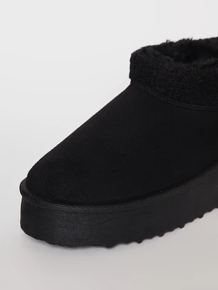 Bota Media Chip Mujer Negro Familyshop