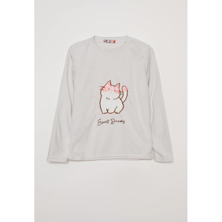 Pijama Polar Lola Gris Familyshop 1