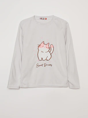 Pijama Polar Lola Gris Familyshop