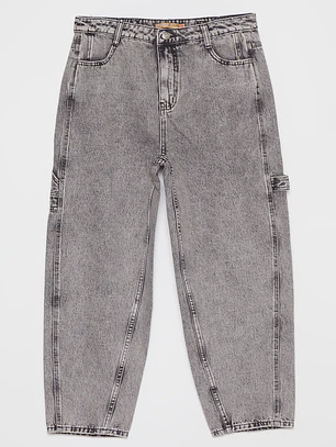 Jeans Barrel Mujer Gris Familyshop
