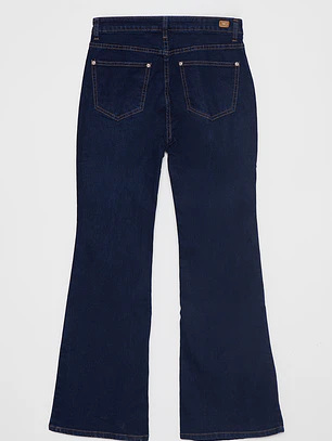 Jeans Flare Mujer Azul Familyshop