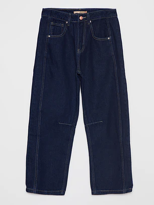 Jeans Barrel Mujer Azul Familyshop