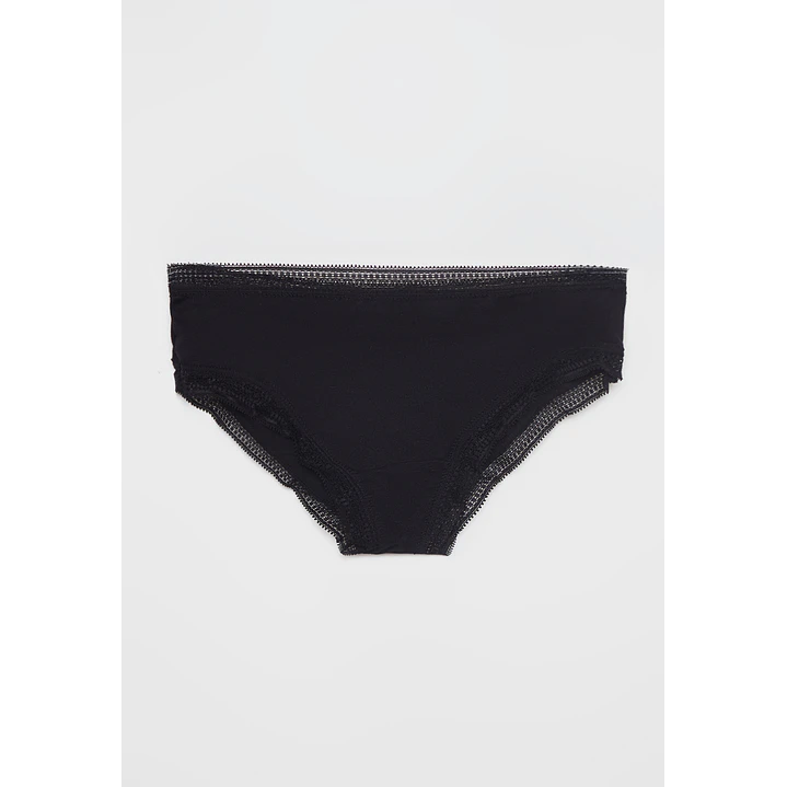 Calzon Encaje Micro Negro Familyshop 1