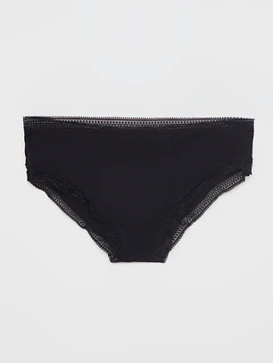 Calzon Encaje Micro Negro Familyshop