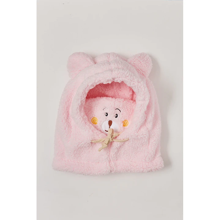 Gorro Pasamontaña Oso Unisex Rosado Familyshop 1