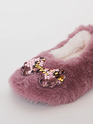 Pantufla Infantil Lola Morado Familyshop