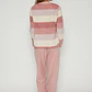 Pijama Waffle Mujer Rojo Familyshop - Miniatura 2