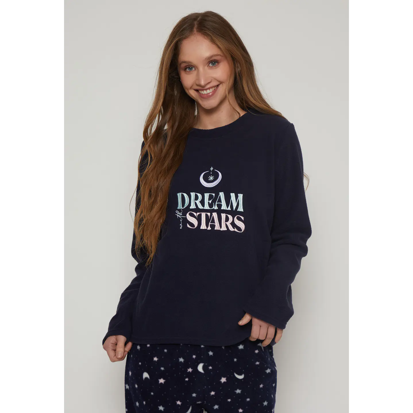 Pijama Polar Mujer Azul Familyshop 4
