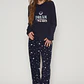 Pijama Polar Mujer Azul Familyshop - Miniatura 1