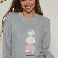 Pijama Polar Mujer Gris Familyshop - Miniatura 3