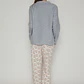 Pijama Polar Mujer Gris Familyshop - Miniatura 2