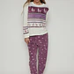 Pijama Waffle Mujer Morado Familyshop - Miniatura 1
