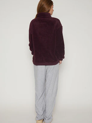 Pijama Peludo Mujer Morado Familyshop