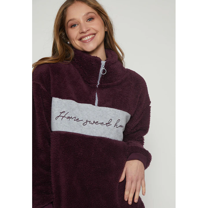 Pijama Peludo Mujer Morado Familyshop 3
