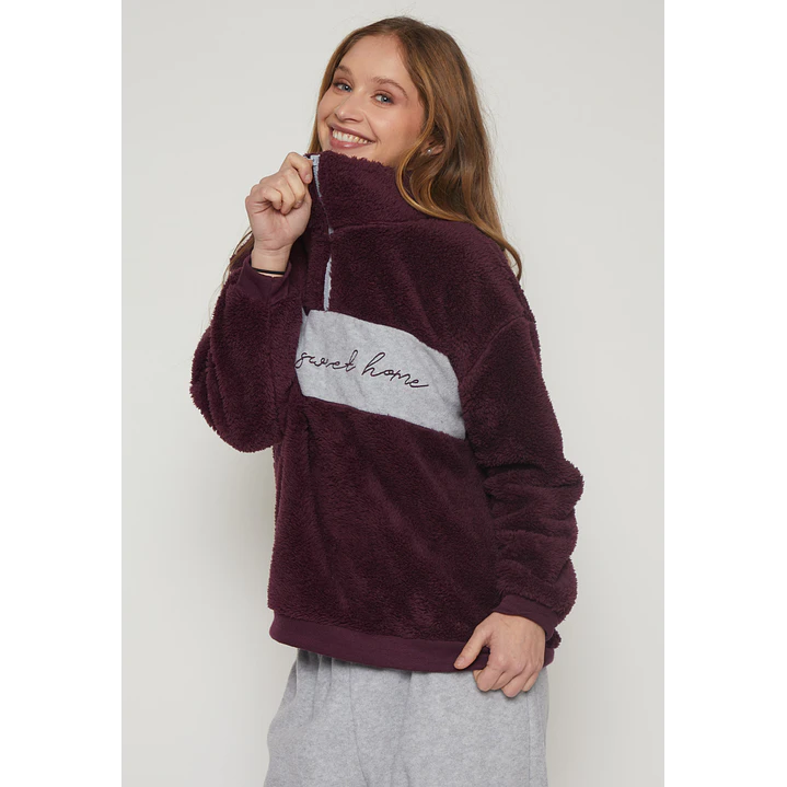 Pijama Peludo Mujer Morado Familyshop 4
