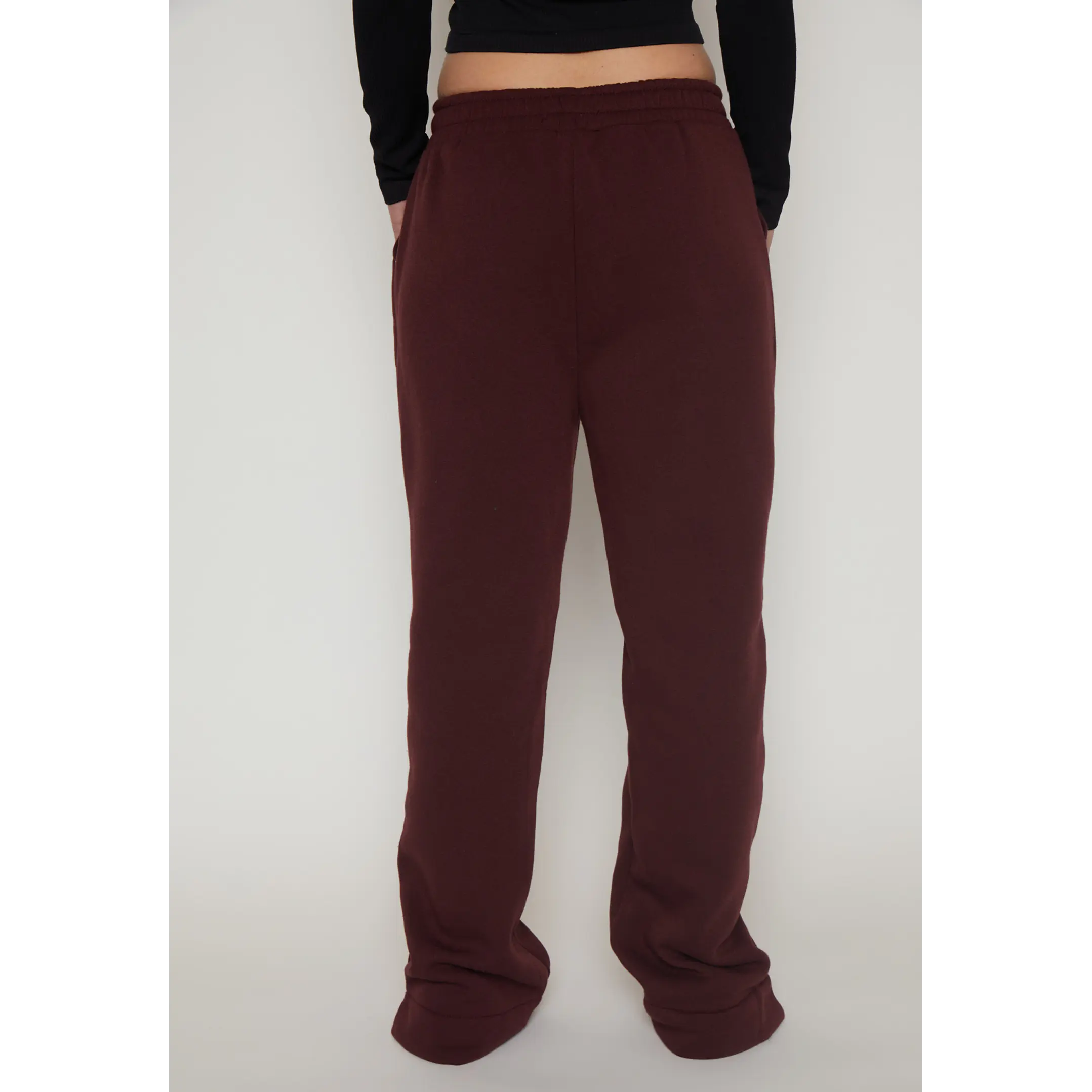 Pantalón Buzo Basic Mujer Burdeo Familyshop 2
