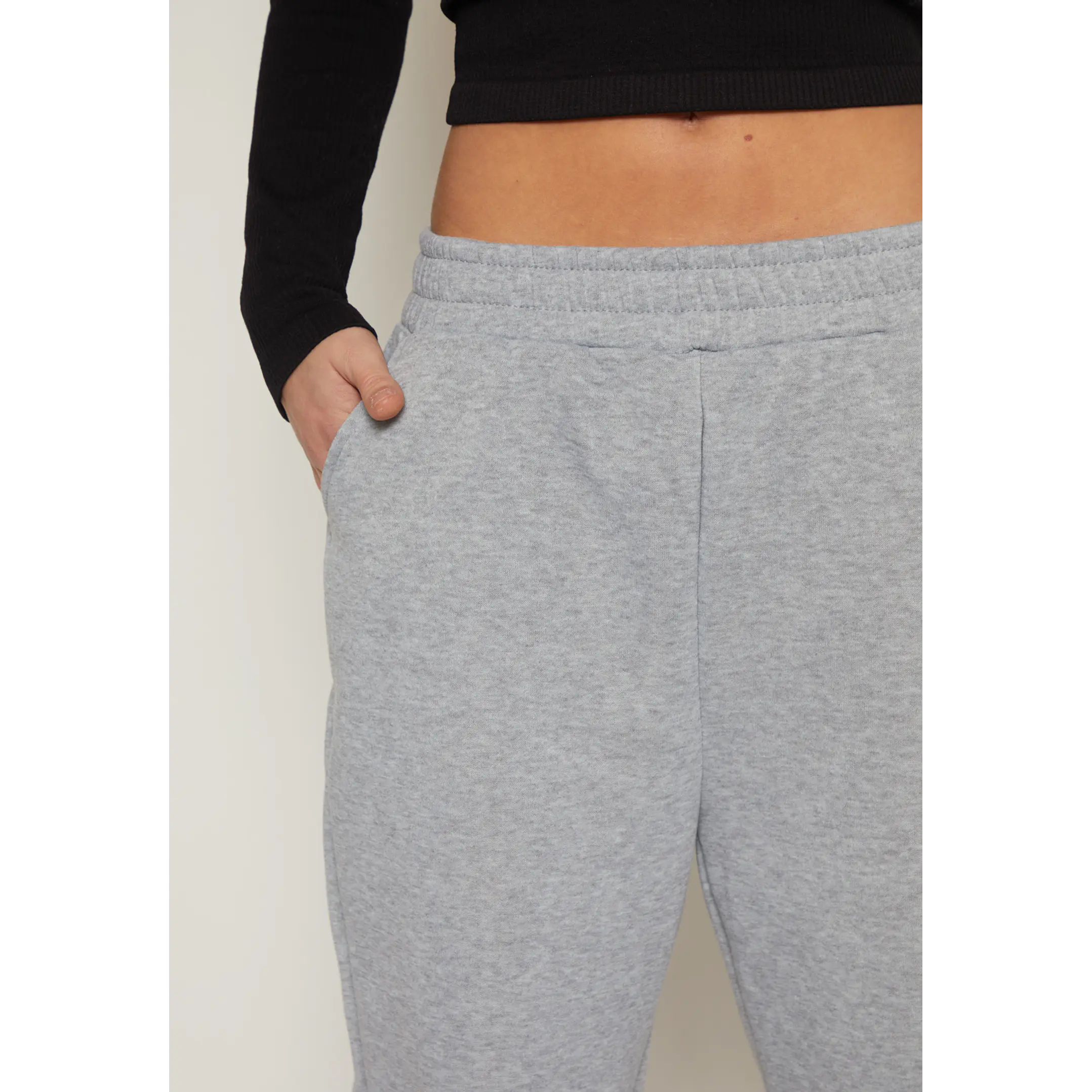 Pantalón Buzo Basic Mujer Gris Familyshop 3