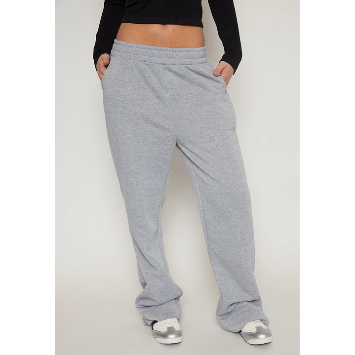 Pantalón Buzo Basic Mujer Gris Familyshop 1