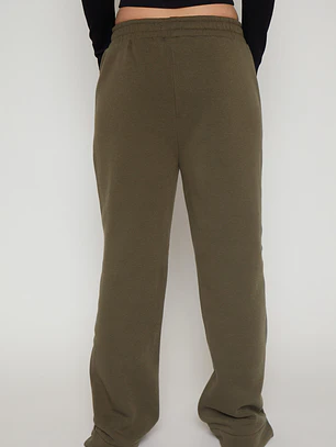 Pantalón Buzo Basic Recto Mujer Verde Familyshop