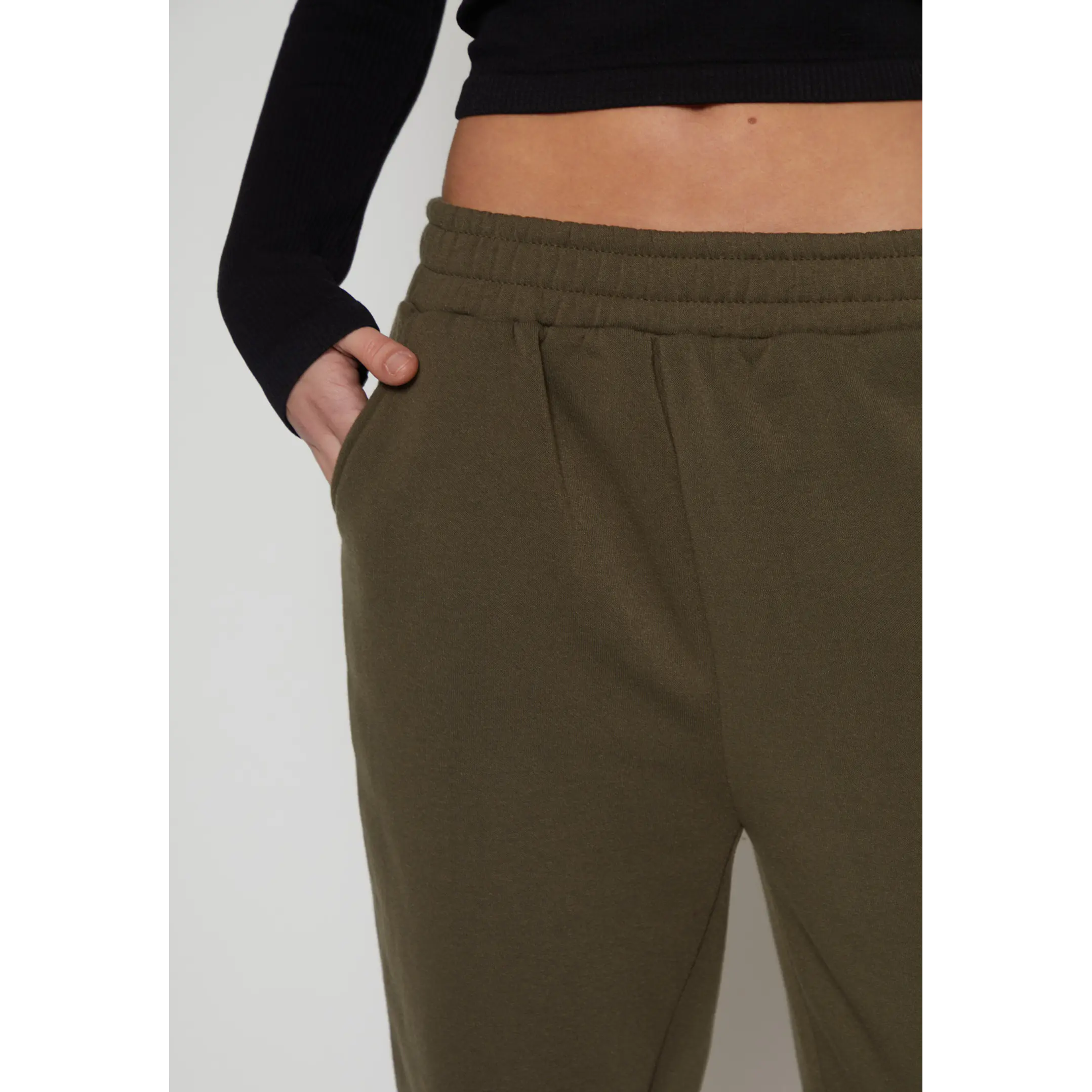 Pantalón Buzo Basic Recto Mujer Verde Familyshop 3
