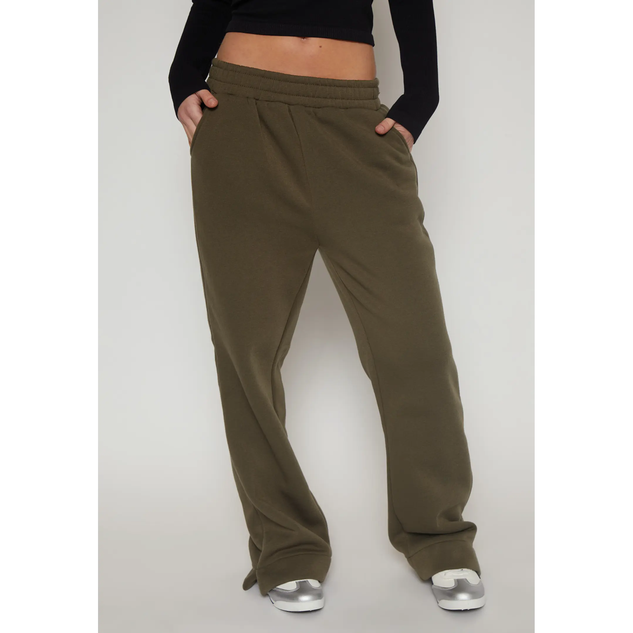 Pantalón Buzo Basic Recto Mujer Verde Familyshop 1