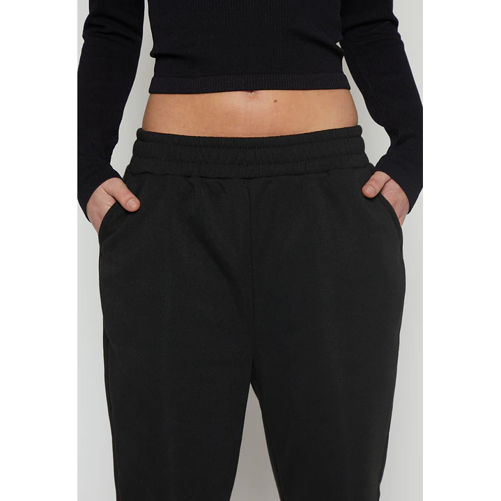 Pantalón Buzo Recto Basic Mujer Negro Familyshop 3