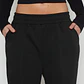 Pantalón Buzo Recto Basic Mujer Negro Familyshop - Miniatura 3