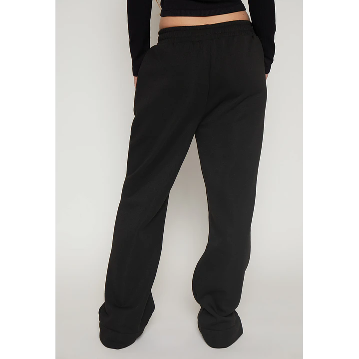 Pantalón Buzo Recto Basic Mujer Negro Familyshop 2
