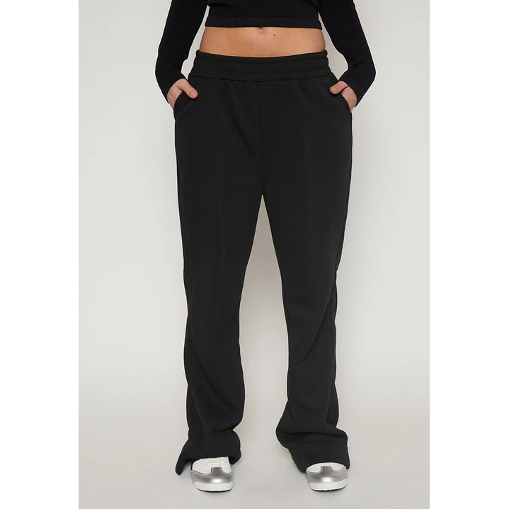 Pantalón Buzo Recto Basic Mujer Negro Familyshop 1