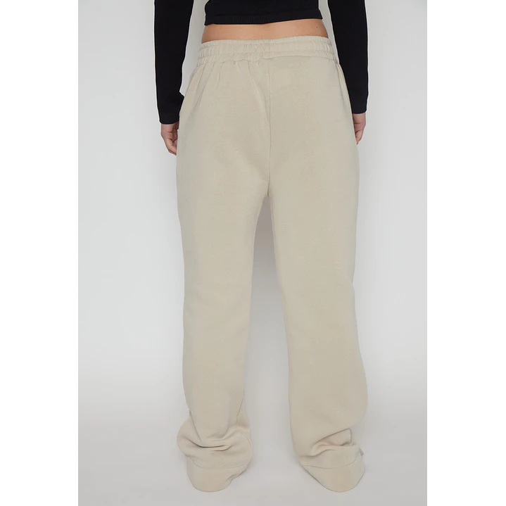 Pantalón Buzo Basic Recto Mujer Beige Familyshop 2
