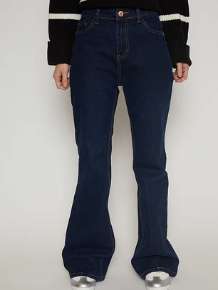 Jeans Flare Mujer Azul Familyshop
