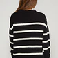 Sweater Rayas Mujer Negro Familyshop - Miniatura 2